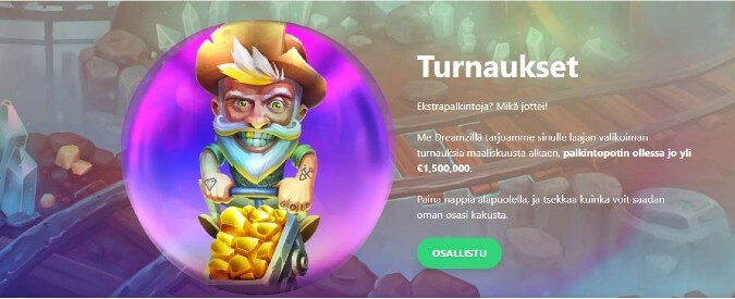 Dreamz Casino turnaukset Dreamz Casino turnaukset