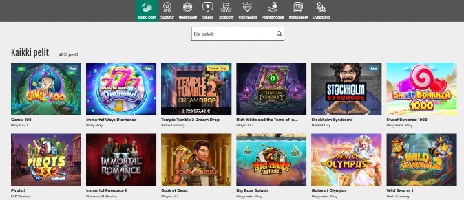 Casinohuone pelit Casinohuone pelit
