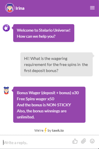 Stelario Casino asiakaspalvelu Stelario Casino asiakaspalvelu