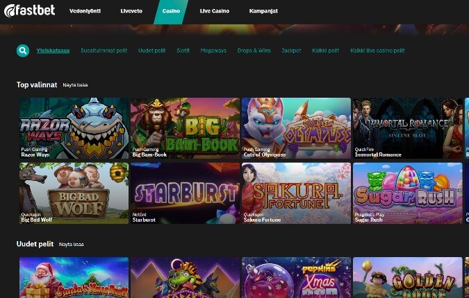 Fastbet Casino pelit Fastbet Casino pelit