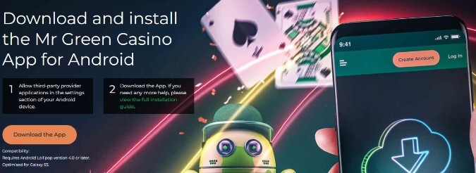 Mr Green app Mr Green app