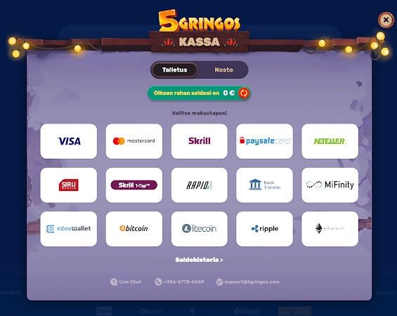 5Gringos Casino talletus 5Gringos Casino talletus
