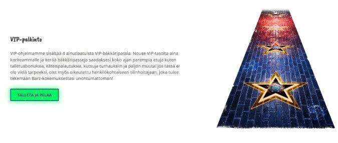 Barz Casinon VIP-ohjelma Barz Casinon VIP-ohjelma