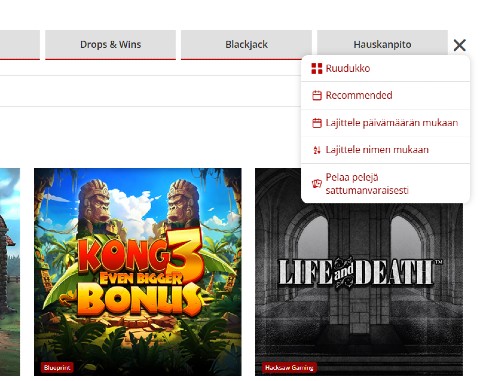 Pelaa sattumanvaraisia pelejä Pelaa sattumanvaraisia pelejä