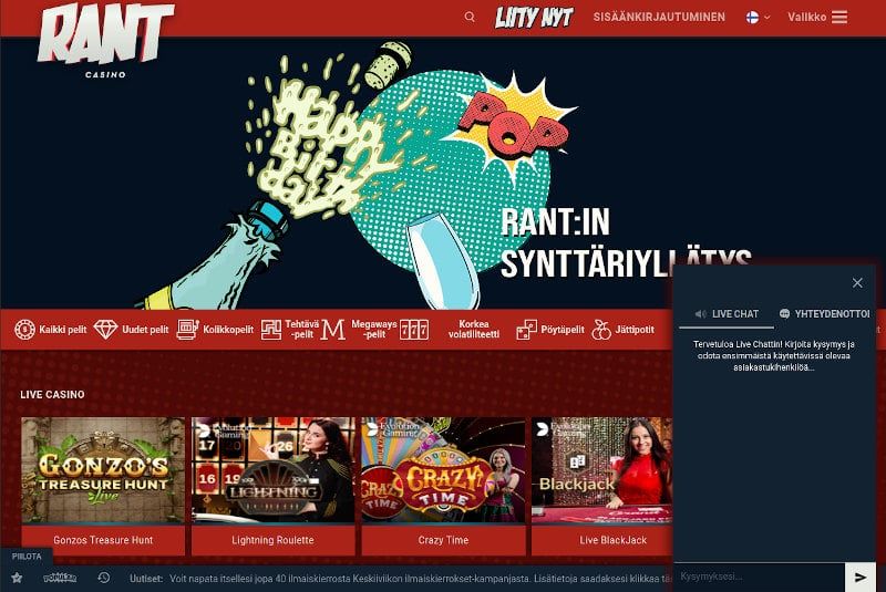 Rant Casino Käytettävyydestä Rant Casino Käytettävyydestä