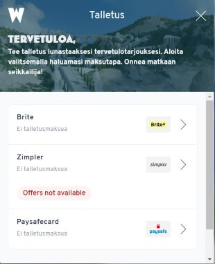 Wunderino Casino talletus Wunderino Casino talletus
