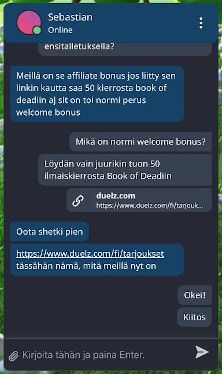 Duelz Casino Livechat Duelz Casino Livechat