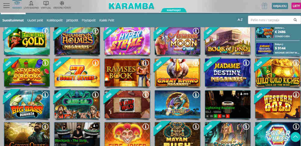Karamba Casino pelit Karamba Casino pelit