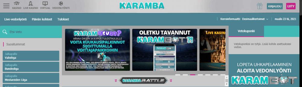 Karamba Casino vedonlyönti Karamba Casino vedonlyönti