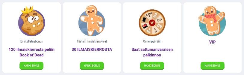 Cookie Casino tarjoukset Cookie Casino tarjoukset