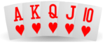 Kuningasvärisuora eli reeti pokerikasi Kuningasvärisuora eli reeti pokerikasi