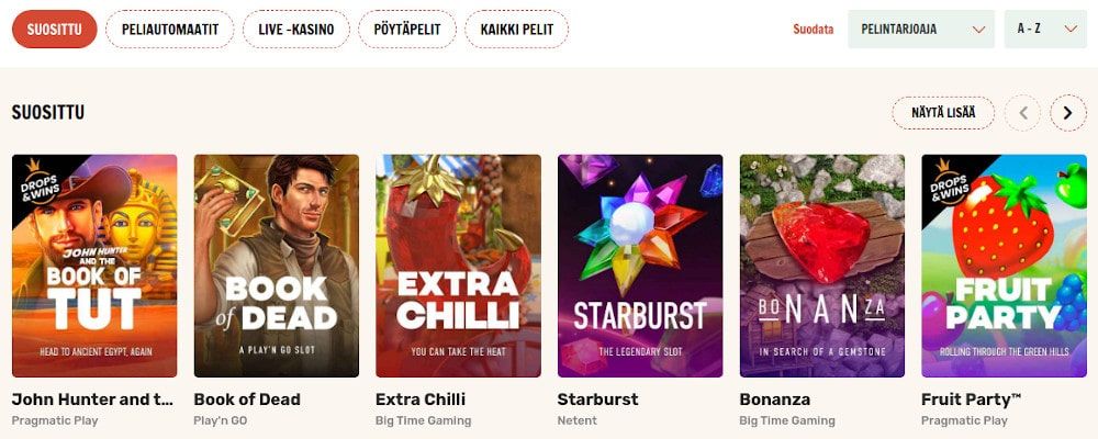 Rapid Casino pelit Rapid Casino pelit