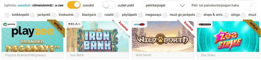 Playzee Casino pelit Playzee Casino pelit