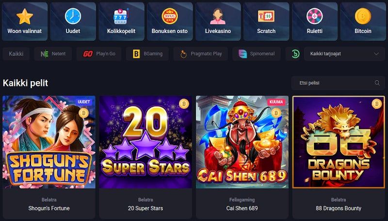 Woo Casino pelit Woo Casino pelit