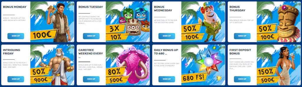 Haiti Casino tarjoukset Haiti Casino tarjoukset