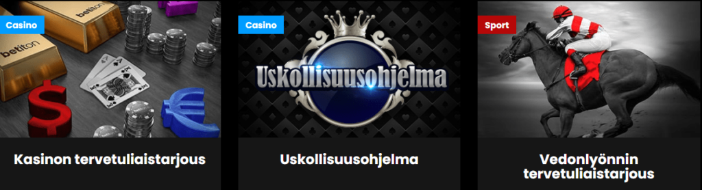 Betiton Casino tarjoukset Betiton Casino tarjoukset