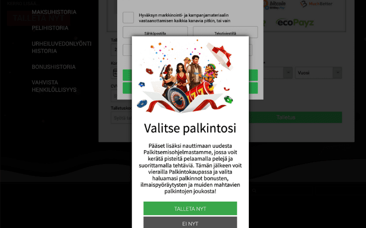 BetDuel Casino tarjoukset BetDuel Casino tarjoukset