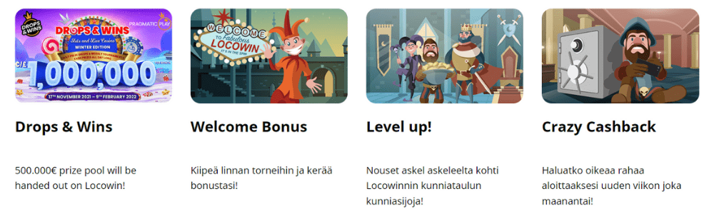 Locowin Casino tarjoukset Locowin Casino tarjoukset