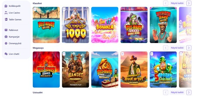 Spinni Casino pelit Spinni Casino pelit