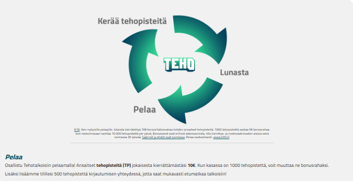 Teho Kasino tarjoukset Teho Kasino tarjoukset