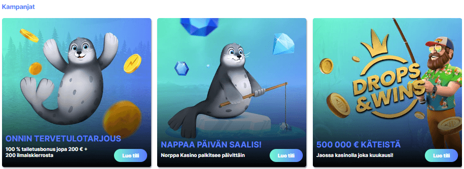 Norppa Kasino tarjoukset Norppa Kasino tarjoukset