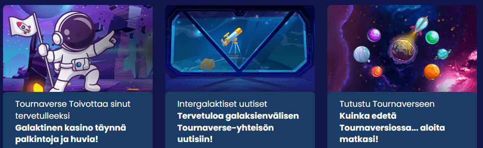 Tournaverse Casino tarjoukset Tournaverse Casino tarjoukset