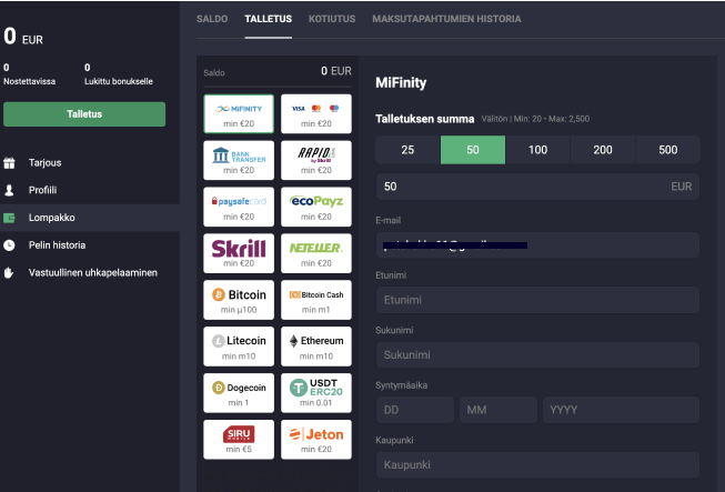 Winning.io Casino talletus Winning.io Casino talletus