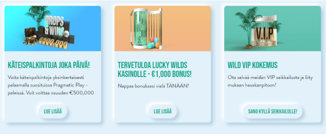 Lucky Wilds tarjoukset Lucky Wilds tarjoukset