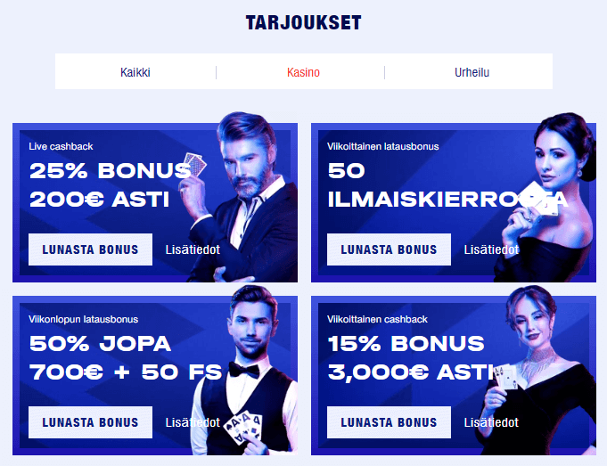 Bankonbet Casino tarjoukset Bankonbet Casino tarjoukset