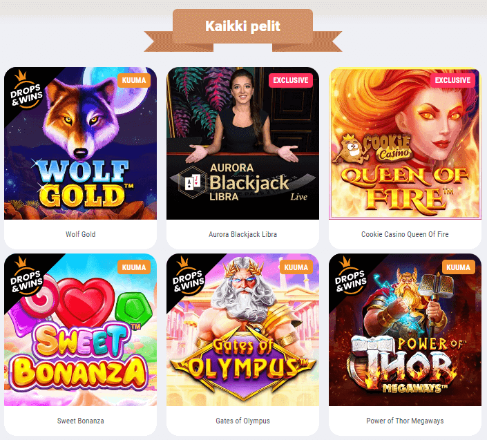 Cookie Casino pelit Cookie Casino pelit