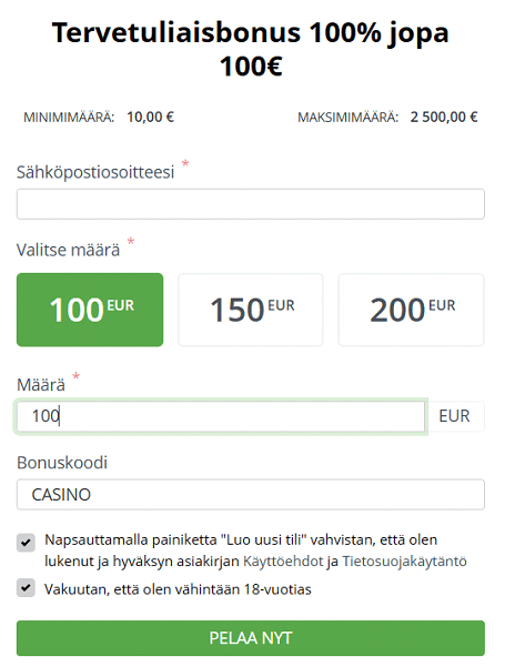 FansBet Casino talletus FansBet Casino talletus
