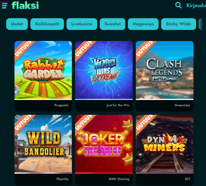 Flaksi Kasino pelit Flaksi Kasino pelit