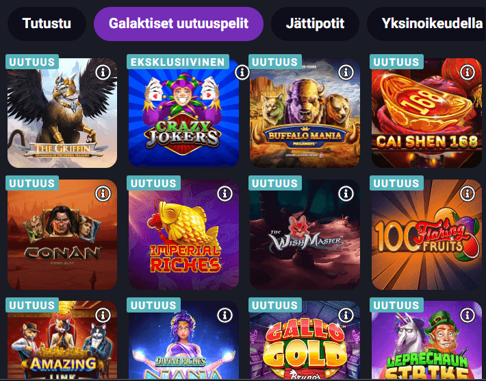 Galaksino pelit Galaksino pelit