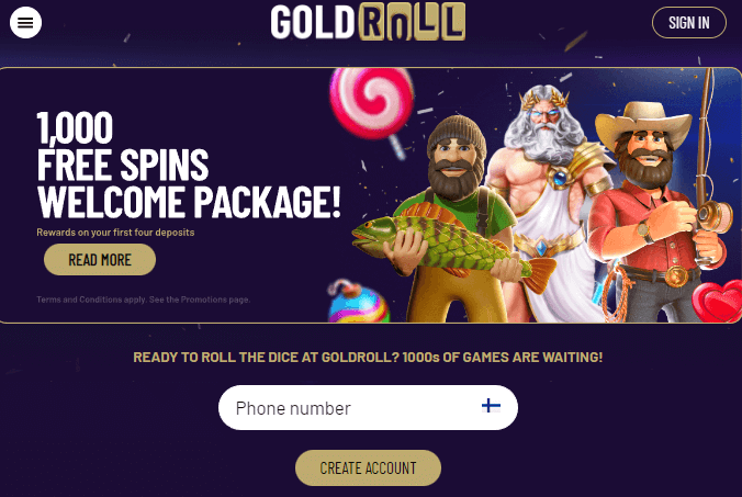 Goldroll Casino – Sisäänkirjautuminen puhelimella Goldroll Casino – Sisäänkirjautuminen puhelimella