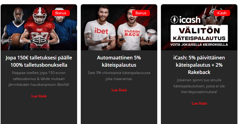 iBet Casino tarjoukset iBet Casino tarjoukset