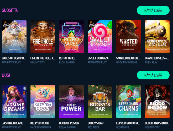 NeonVegas pelit NeonVegas pelit