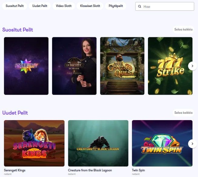 Space Casino pelit Space Casino pelit