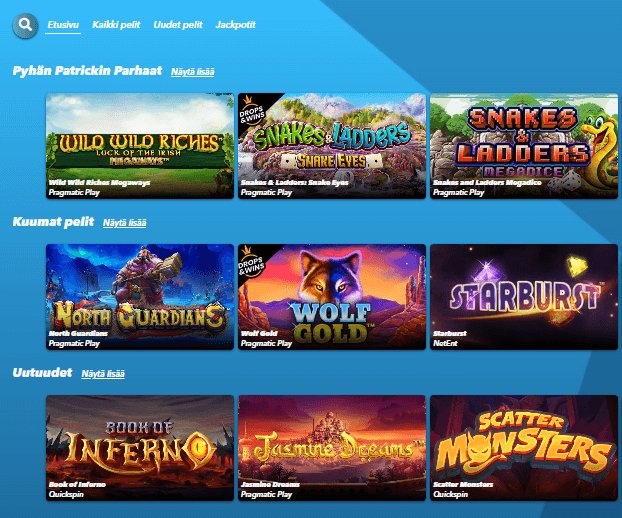 SuperNopea Pelit SuperNopea Casino pelit