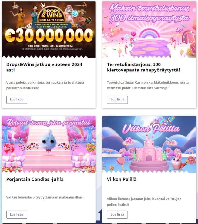 Sugar Casino kampanjat Sugar Casino kampanjat