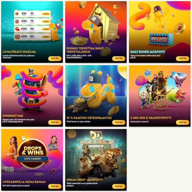 Doggo Casino tarjoukset Doggo Casino tarjoukset