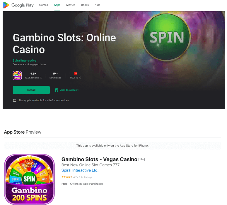 Gambino Slots – Lataa applikaatio suoraan sovelluskaupasta Gambino Slots lataa applikaatio