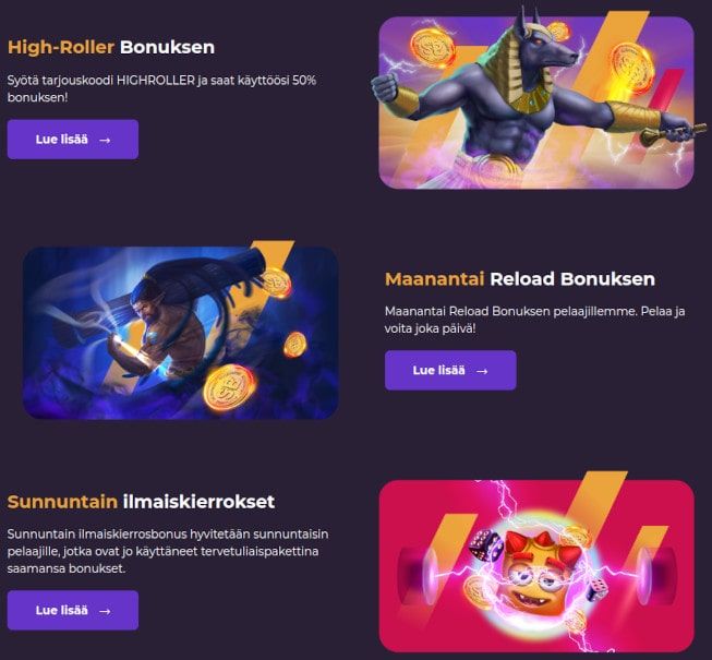 Shadowbit.io Casino tarjoukset Shadowbit.io Casino tarjoukset