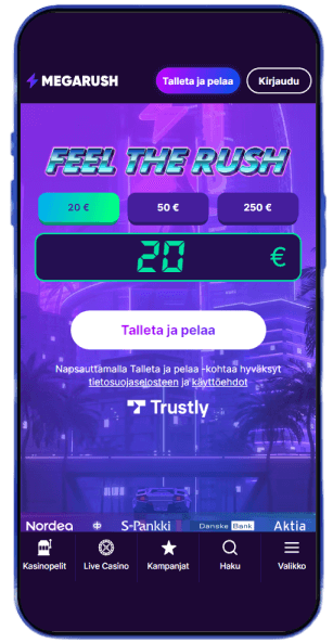 Megarush Casino talletus Megarush Casino talletus
