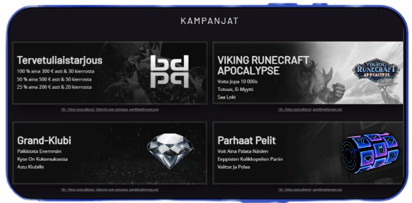 PlayGrand Casino tarjoukset PlayGrand Casino tarjoukset