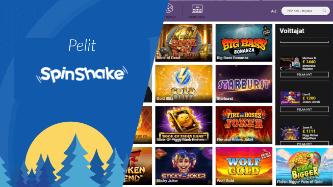 Spinshake Casino pelit Spinshake Casino pelit