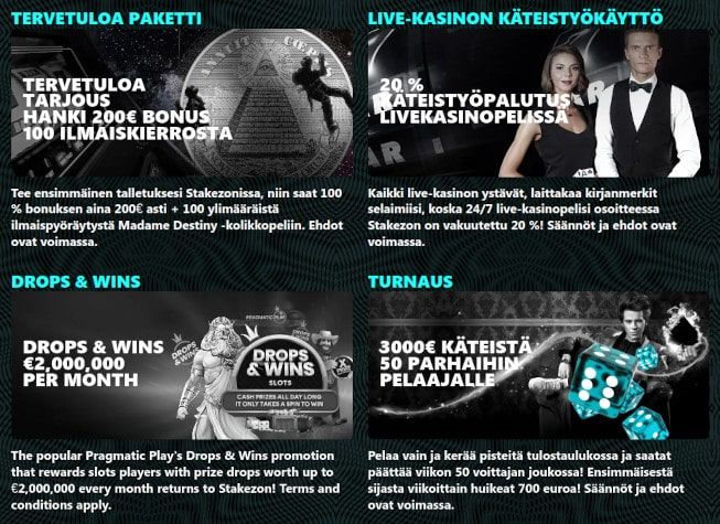 StakezOn Casino tarjoukset StakezOn Casino tarjoukset