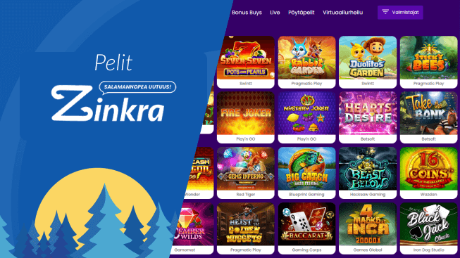 Zinkra Casino pelit Zinkra Casino pelit