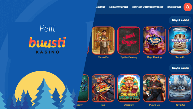 Buusti Kasino pelit Buusti Kasino pelit