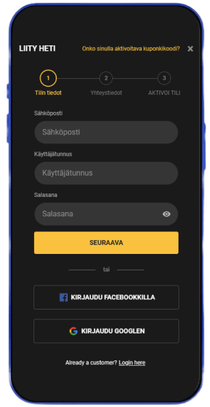 OlympusBet Casino rekisteröinti OlympusBet Casino rekisteröinti