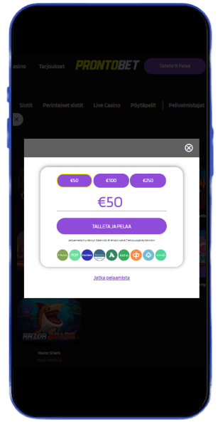 ProntoBet Casino talletus ProntoBet Casino talletus